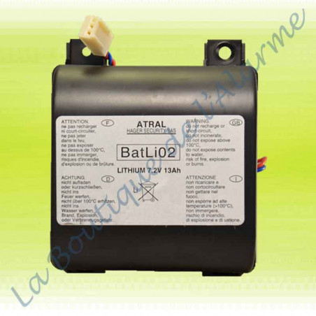 Batli V Ah Batterie Pour Centrale D Alarme Sans Fil Daitem Et