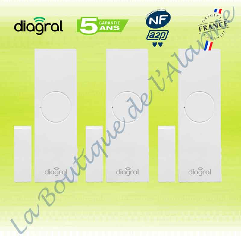 Lot de 3 detecteurs Diagral LotDiag32BPX Lot de 3 detecteurs Diagral LotDiag32BPX
