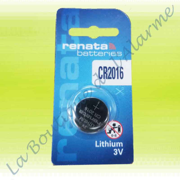 Pile  Batli07 CR2016 renata alarme daitem